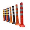 H100cm TPU flexible warning post road bollard delineator post