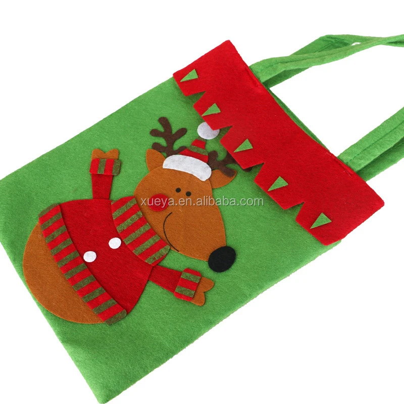 2017 Wholesale Decorative Christmas Felt Christmas Gift Bag Buy Felt