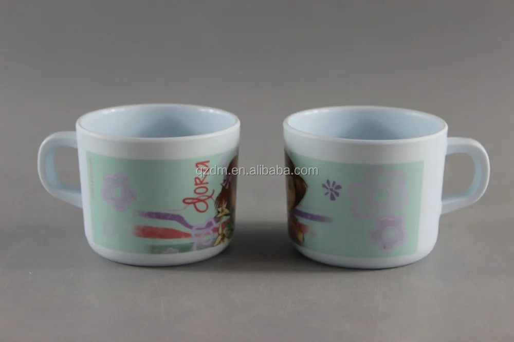 Cool Design Melamine Milk Cup With Handle For Boy