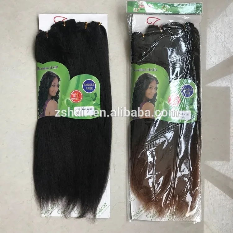 14 16 18 Jessica Tangle Free Straight Yaki Black Brown Burgundy