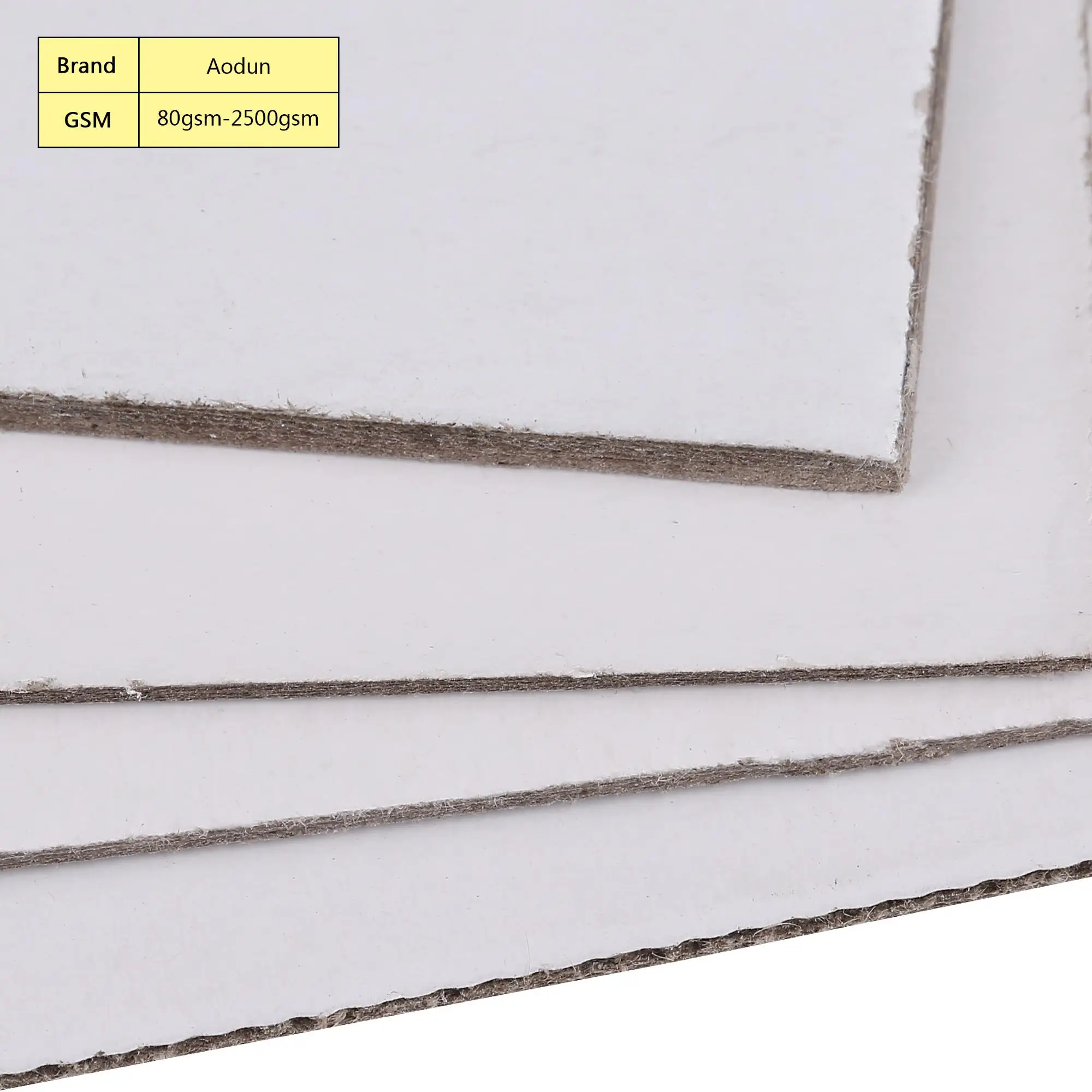 Thick White Cardboard Sheet Paper Paperboard For Packing Box Gift Box