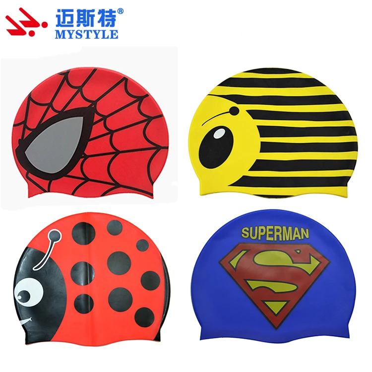 Children Animal Funny Silicone Swim Caps And Hats Buy Children Animal