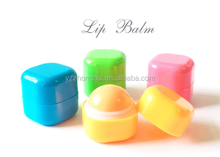 Cc36101 Private Label Cute Square Lip Balm Container With Natual