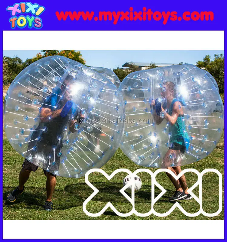 XIXI TOYS Inflatable soccer bubble balls / kids inflatable human bumper body zorb