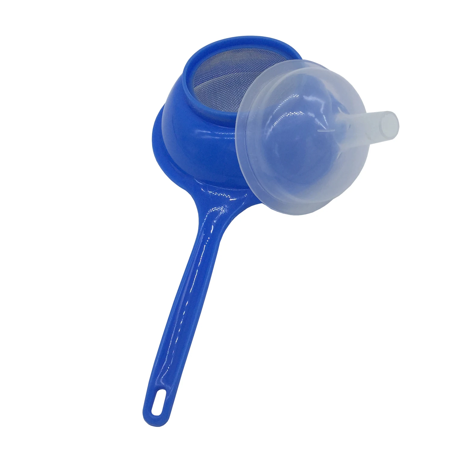 Qm Wholesale Food Grade Funnel Long Handle Meadow Plastic Funnel With