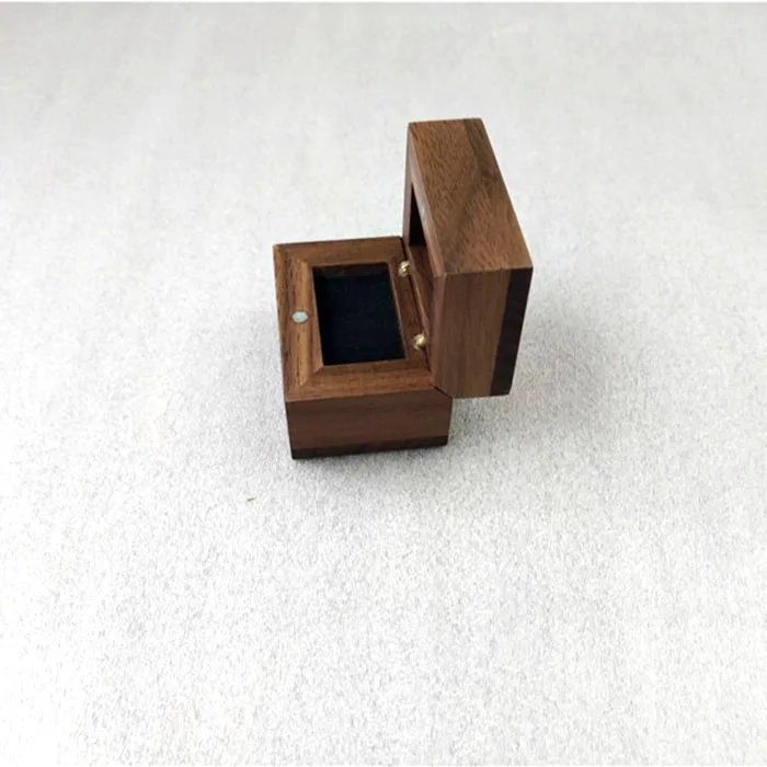 small wood box magnetic box for jewelry gift