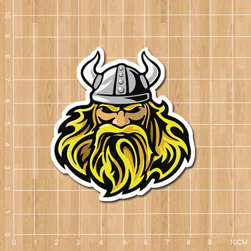 The Viking Logo Notebook refrigerator skateboard trolley case backpack Tables book sticker PVC sticker
