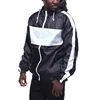 Color block waterproof private label custom windbreaker jacket men