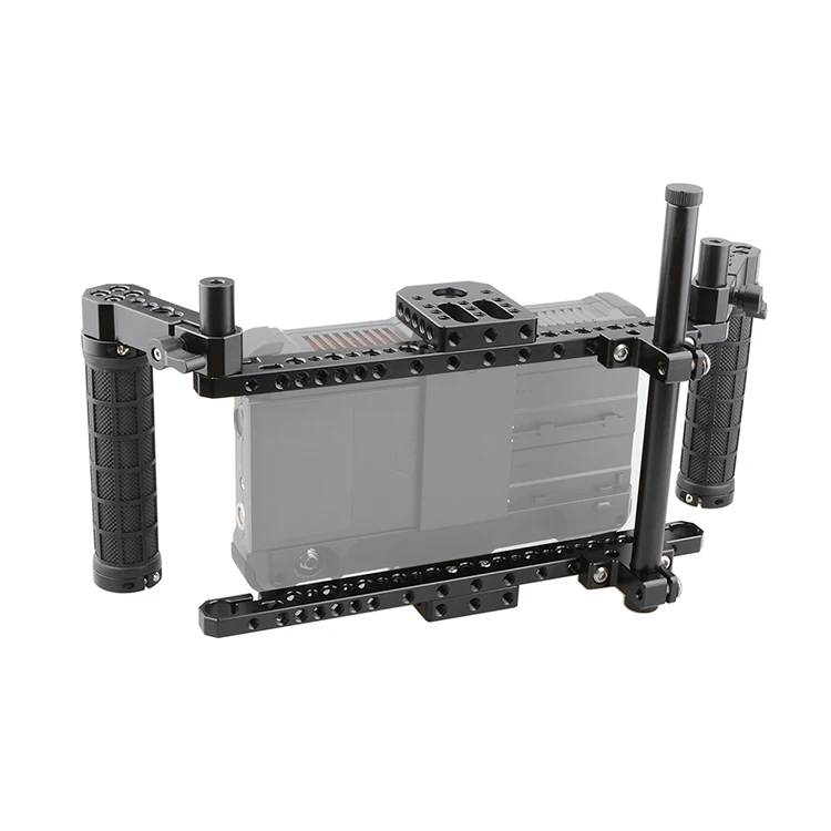 CAMVATE Monitor Cage With Adjustable Handles - Compatible With 5-7 Inch LCD Monitors
