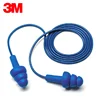 Comfortable wear Metal detectable corded earplugs 340-4007 reusable Corded earplug