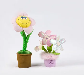 情人节跳舞和唱歌盆栽毛绒有趣的花玩具 Buy 毛绒花卉玩具 情人节毛绒音乐玩具 音乐舞蹈花卉玩具product On Alibaba Com