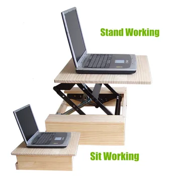 Portable Computer Desk Folding Table Sit Stand Up Portable Computer Desk Folding Table Sit Stand Up For Office