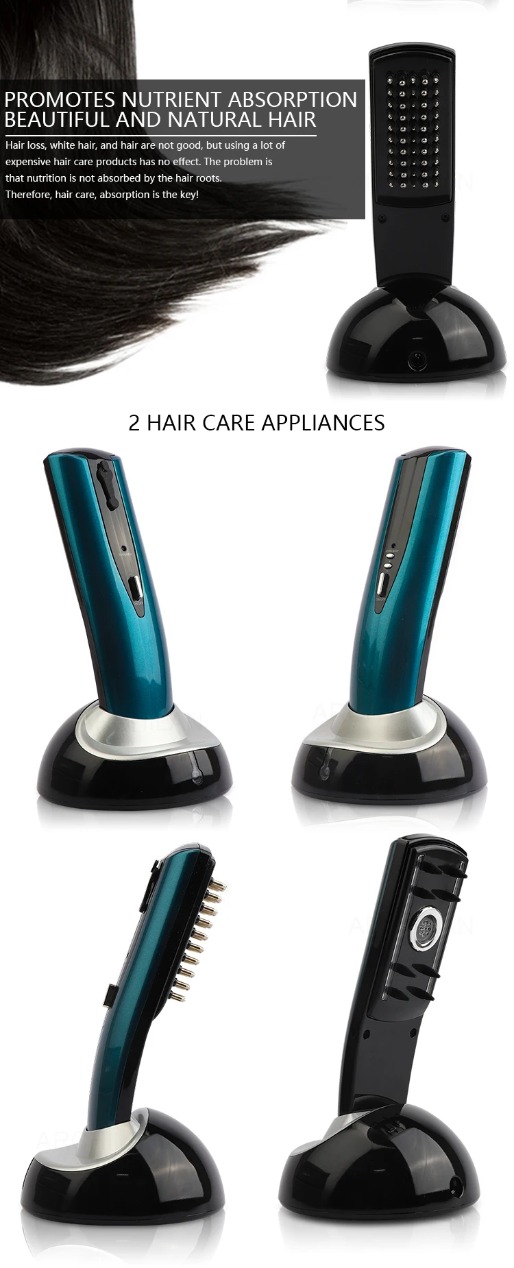 Hair Loss Laser Electrical  Massager Massage Comb