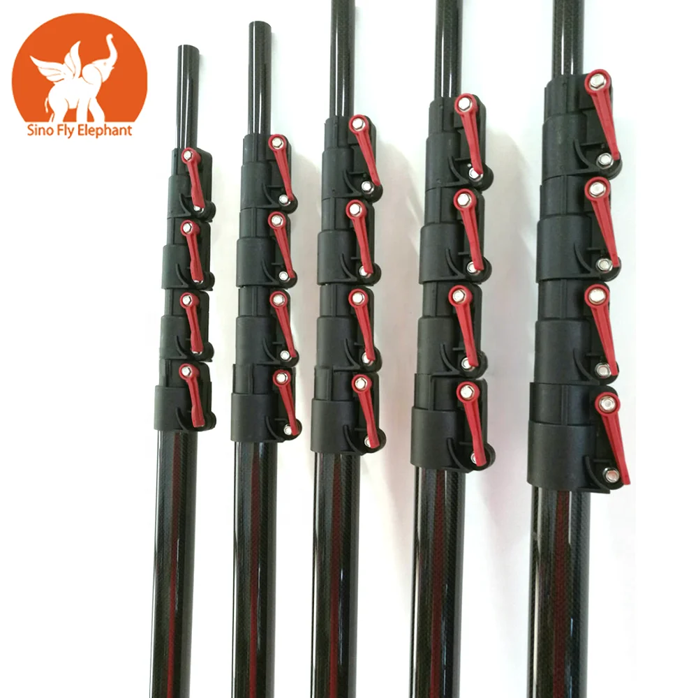 Top Selling High Quality And Long Carbon Fiber Water Fed Telescopic