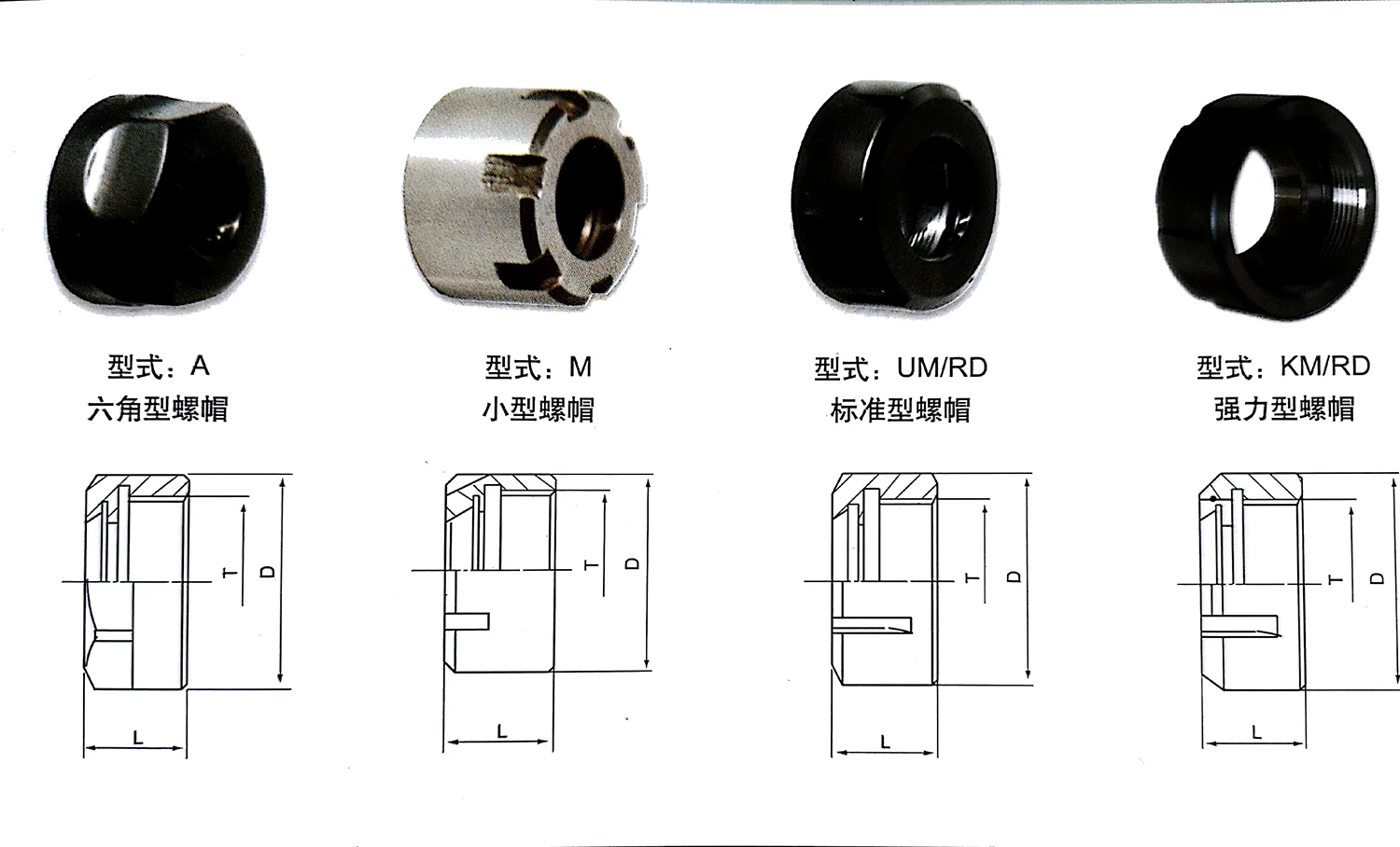 din6499b 螺母 er50 er40 er32 er25 er20 er16 er11 er8 er 螺 