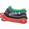 30%OFF MOQ 50 sets hot selling latex pull up fitness band custom resistance exercise band set of 4