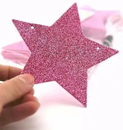  wall  decoration  star shape glitter  eva foam sheet  goma eva 