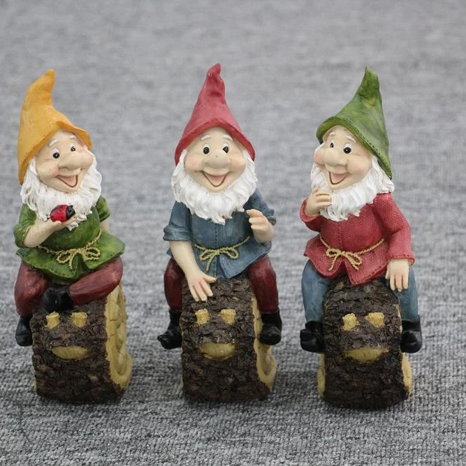 Cute Whimsical Garden Gnomes On Pick For Fairy Gardens Potted