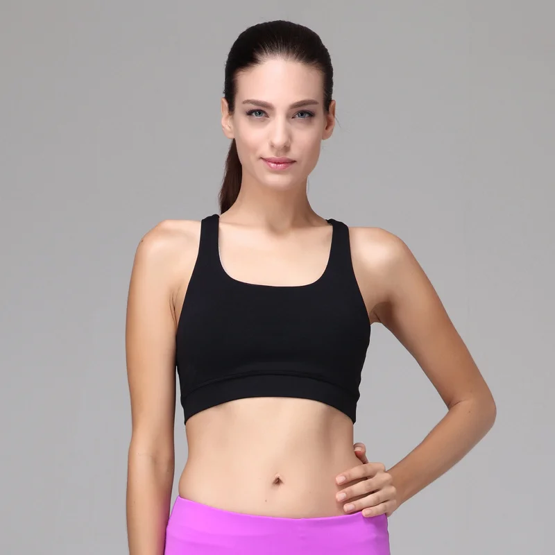 Supplex Fabric High Impact Yoga/sports Bra For Running Jumping Rope ...