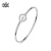 Alibaba Jewelry Dancing Stone 925 Sterling Silver Bangle For Women