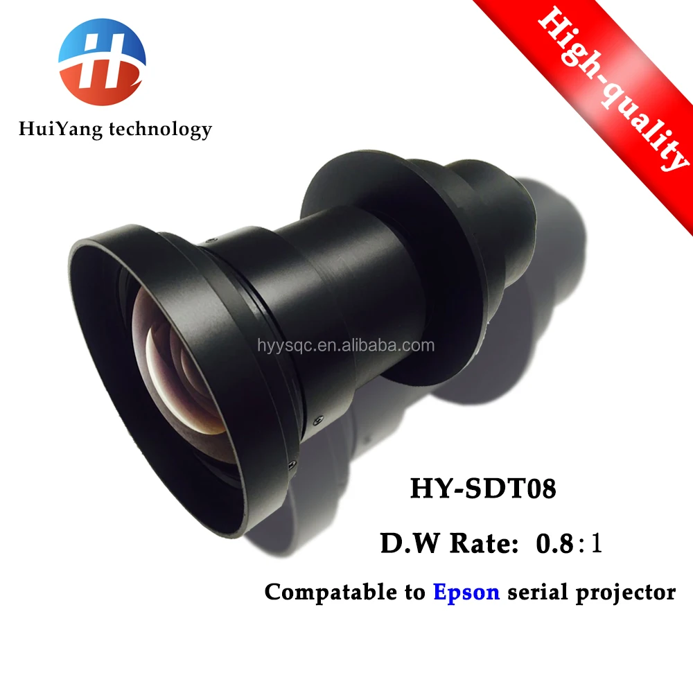
Factory direct sales HY-SDT08(0.8:1) short throw replacement lens for EPSON Projector 