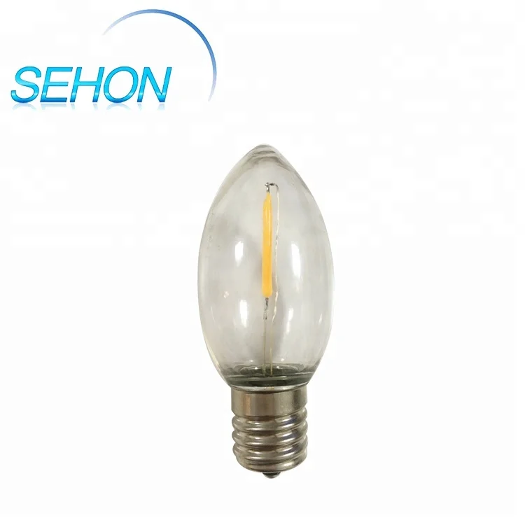 0.5W E14 C7 LED Filament Candelabra Bulbs Vintage Tubular Night Light Bulb Warm White 2200K 5 Watt Equivalent