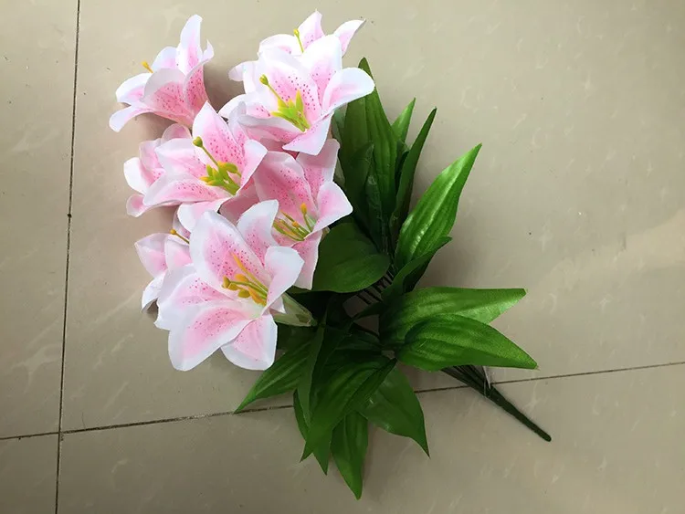 Quality Artificial Potted Lily Factory Wholesale Artificial Easter Lily