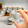 one set of 12pcs glass mason jar 120ml 4oz crystal jelly jar with lids top