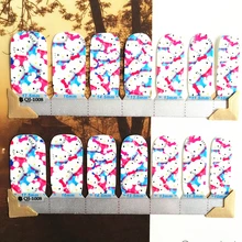Pink White Bule cat child Nail Arts Nail Sticker Waterproof Nail Decal Sticker Gel Polish French