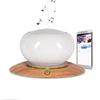 2019 New Ideas Ceramic 300ml Wood Grain Ultrasonic Aromatherapy Essential Oil Diffuser support APP remote control