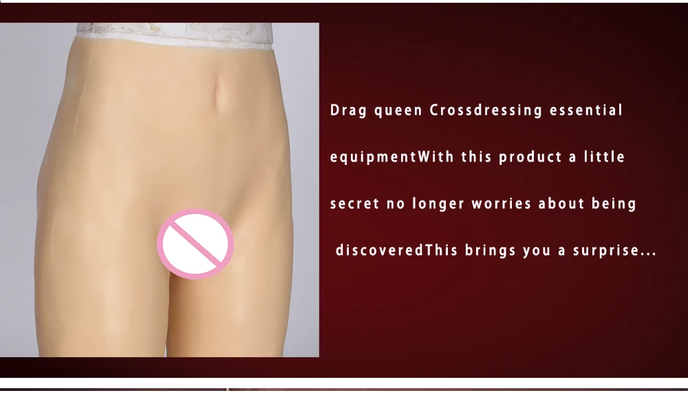 Real Sexy Fake Pussy PantsFor Crossdresser Transsexuals Sissy Boy Brag Queen Shemale Transgender Silicone Pussy Vagina