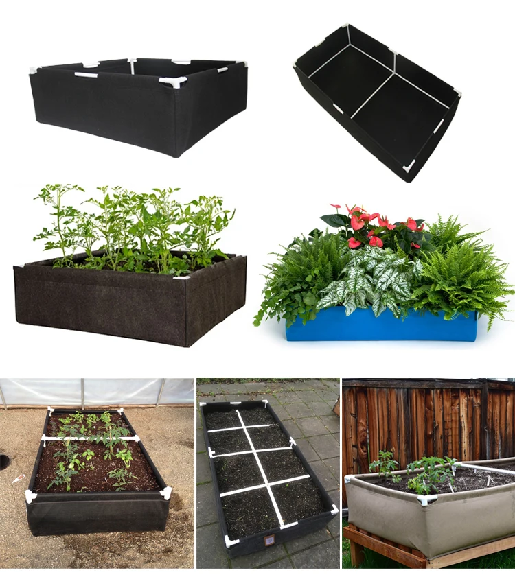 Breathable Recycle Planter Vegetable Recycle Fabric Garden Bed Raised