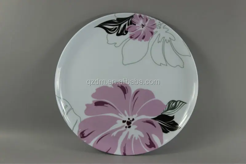 Flower Print Plastic Plates/Melamine Plates