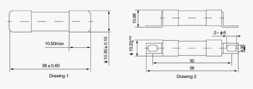 10X38 1000VDC  drawing1