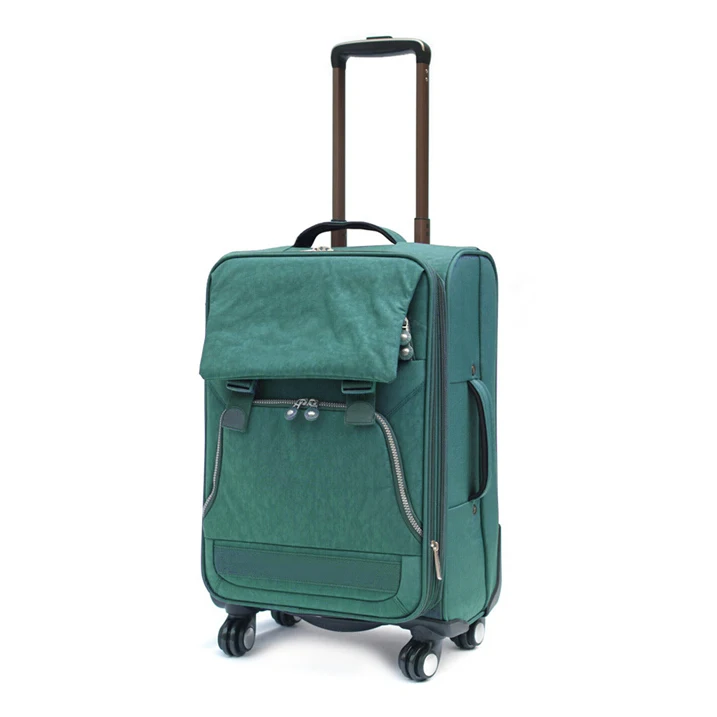 coleman 28 ration hardside upright spinner luggage green