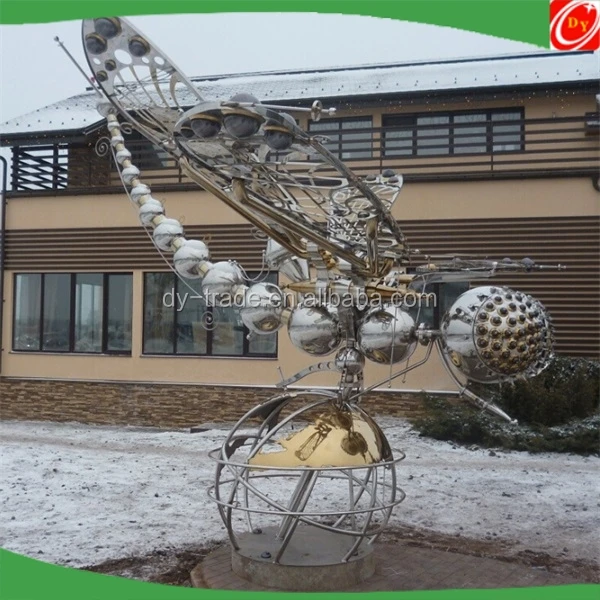 Garden Ornaments decorative bird animal Stainless Steel Sculpture