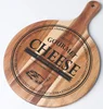 Round acacia cheese cutting board for restaurant