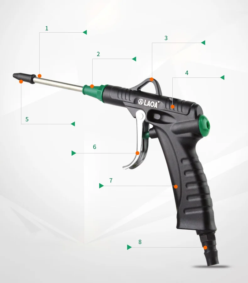五金工具  气动工具  其他气动工具  laoa 铝合金风枪气动高压灰炒档