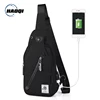 Amazon best selling anti-theft sling crossbody backpack bags in USB charging port function