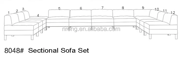 Modern Ruang Tamu Pu Kulit Sofa Kantor Desain Hitam Sectional Modern Ruang Tamu Pu Kulit Sofa Kantor Desain Hitam Sectional 11 Seater Set