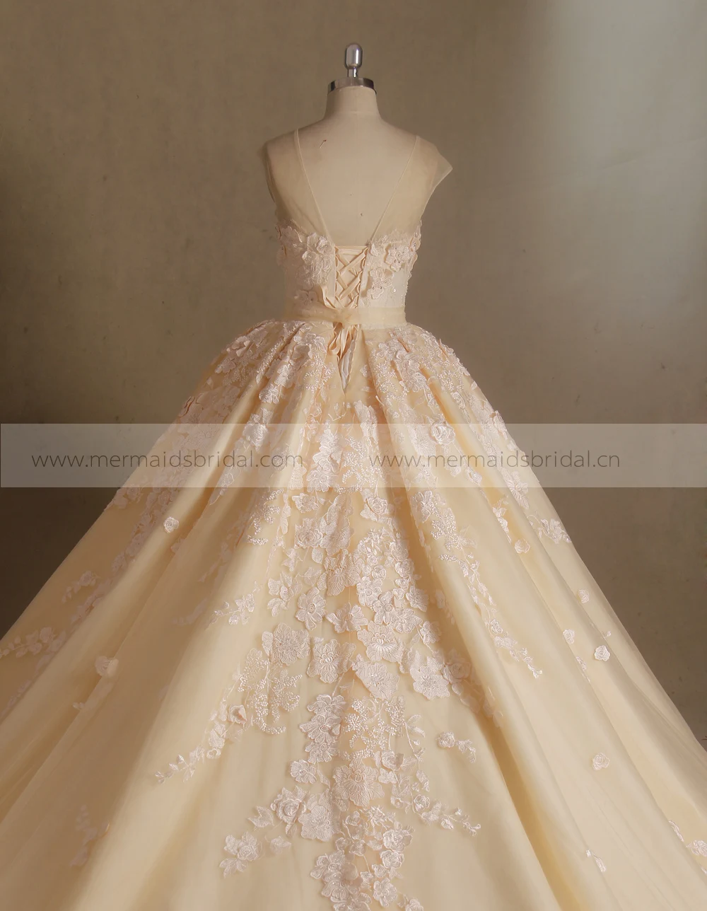 Blush Wedding Dress Bridal Ball Gown Gaun Pengantin Muslim Gambar