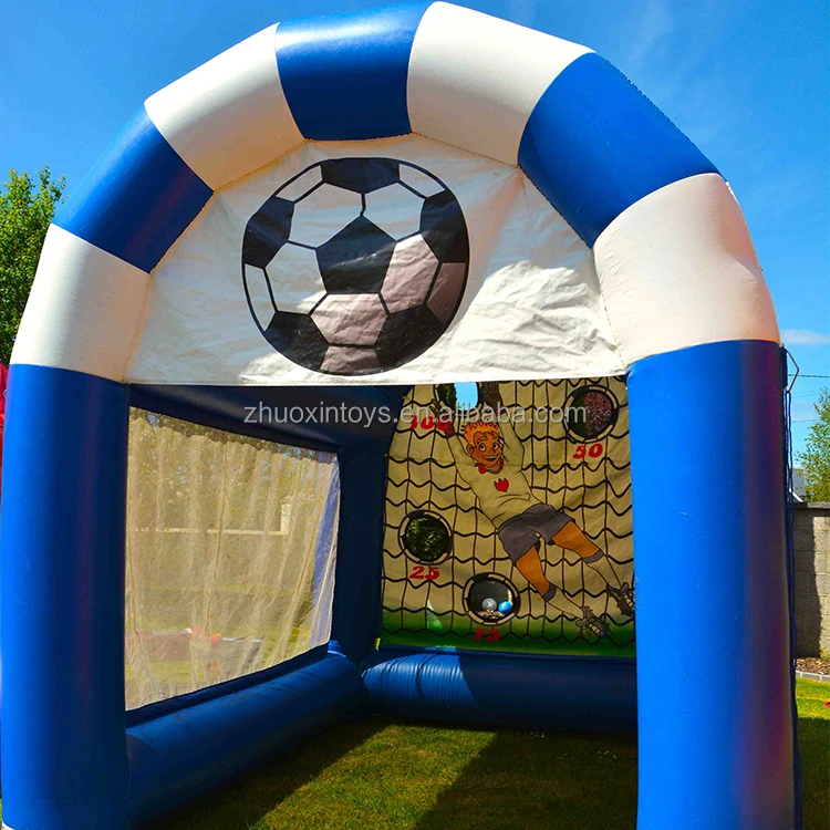 
Amusement Bouncy Castle Penalty Inflatable Footy Speed Test Cage Game 