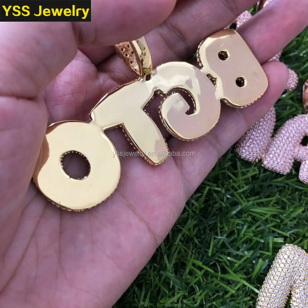 ice box custom bubble letter chain