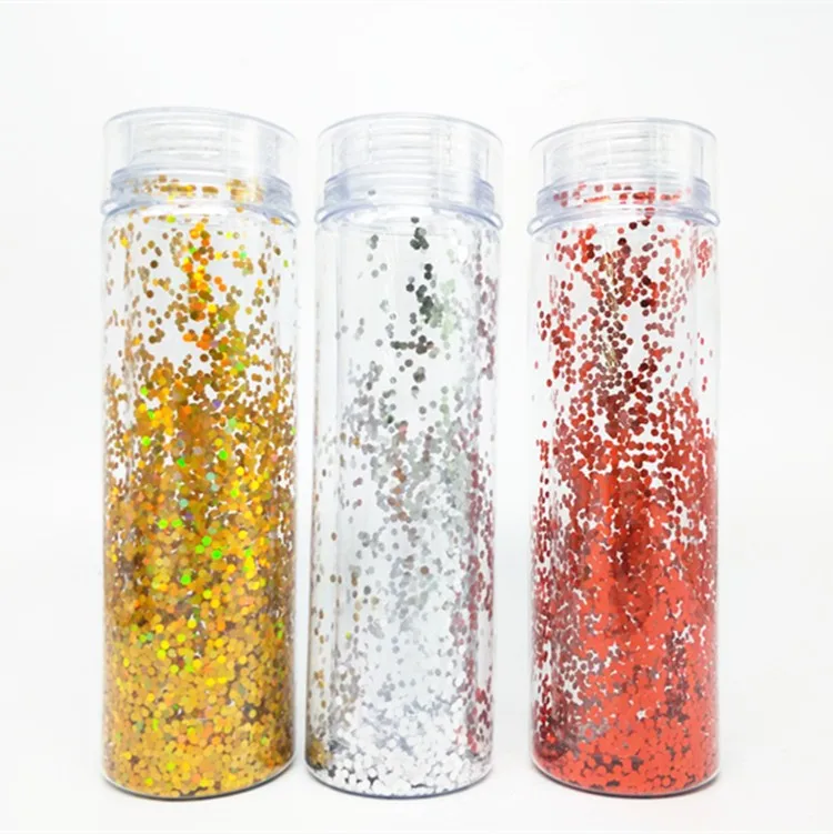 Sparkling Insulated Water Bottle Tritan Clear Plastic Applicable For Boiling Water Custom