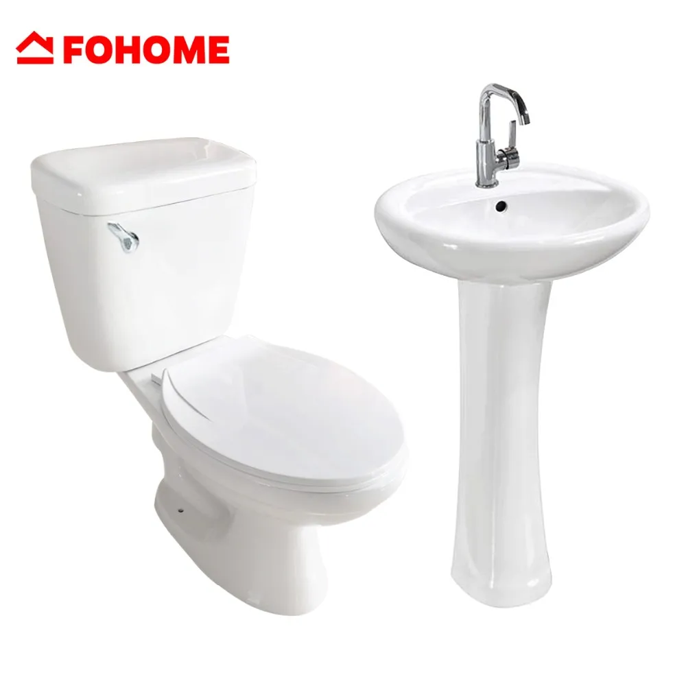 China Import Two Piece Toilet And Pedestal Basin Bathroom Suites Buy