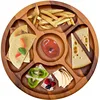 good quality Acacia Wood Chip and Dip Serving Dish Serving Tray