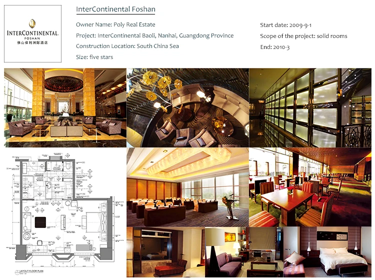 High Grade Customized Elegant Luxury 5 Star Hotel Lobby Furniture , laminate bedroom furniture suite
