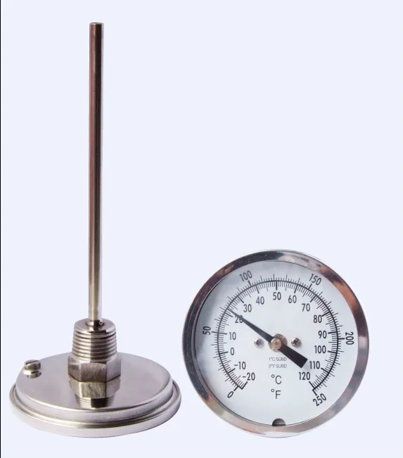 Dial Bimetal Instant Reading Stainless Steel Probe Temperature Testing