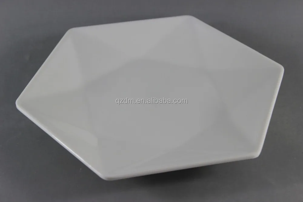 Irregular Shape Melamine Dish,White Melamine Plate