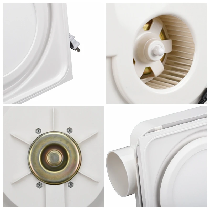300*300mm Kitchen Toilet Bathroom Ventilation Fan Integrated Ceiling